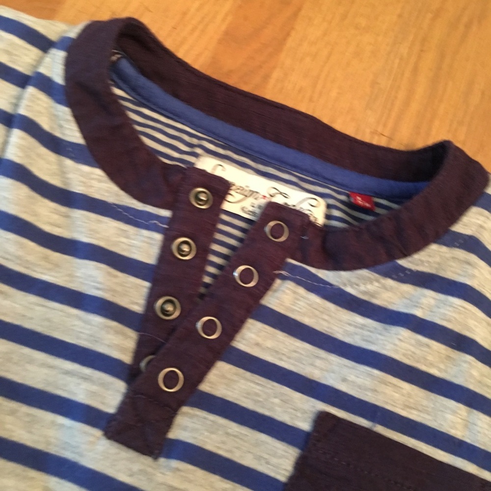 Boys striped Henley - Picture 2 of 8